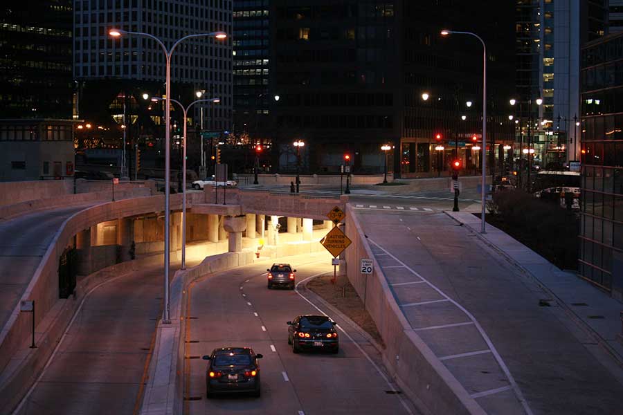 wacker drive in chicago